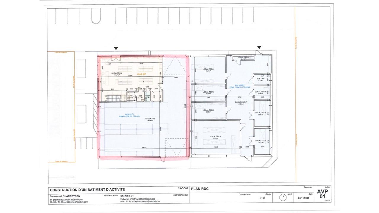Local d'activité Colomiers 554m² Location local d'activité Colomiers Haute-Garonne OLACT2108622 7